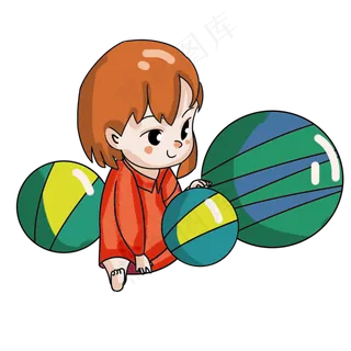 儿童节女孩手绘可爱