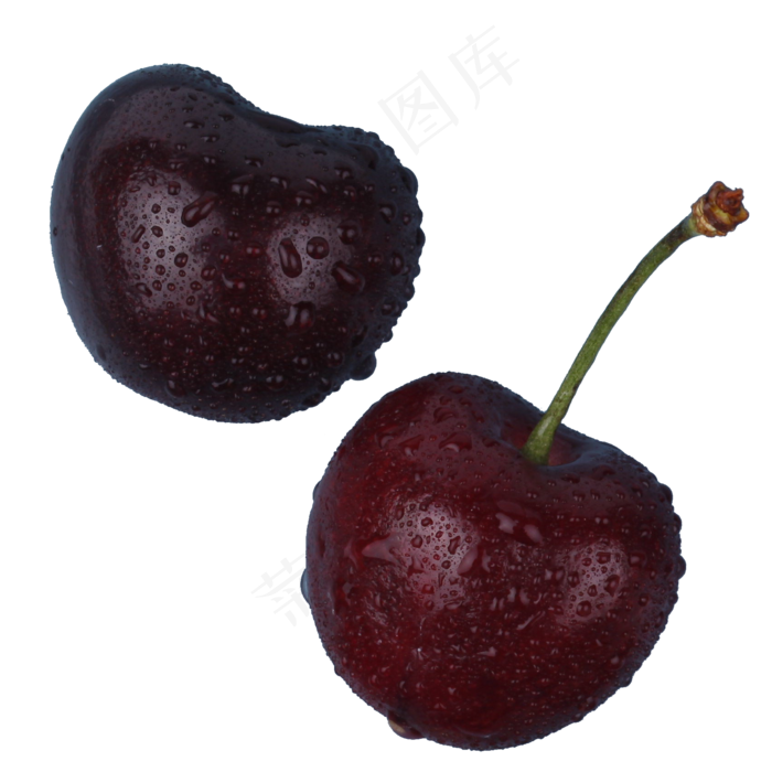 两个新鲜车厘子水果