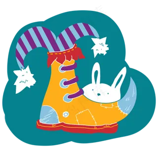 愚人节小丑搞笑靴子兔兔免抠元素