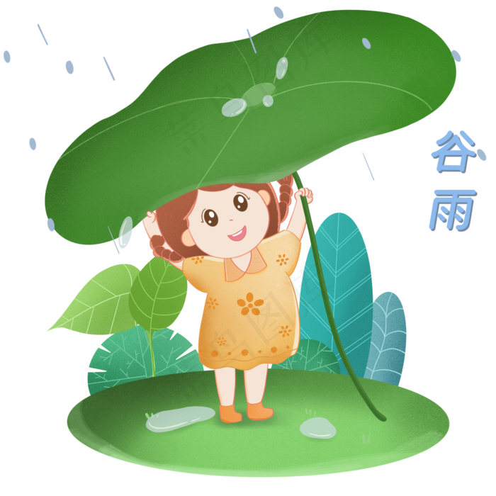 谷雨漂亮的小女孩