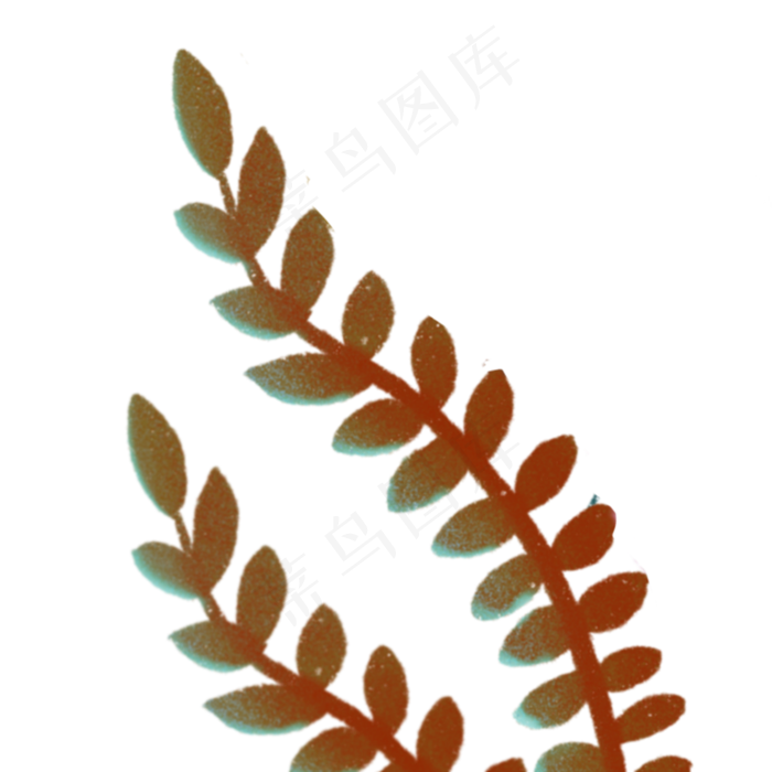 叶子春季自然植物(2000X2000(DPI:300))psd模版下载