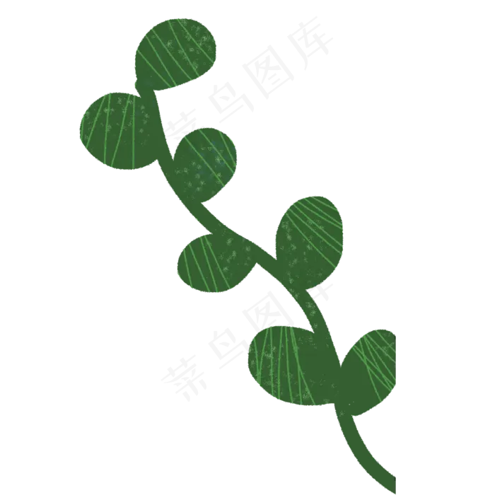 春天植物绿叶下载(2000X2000(DPI:300))psd模版下载