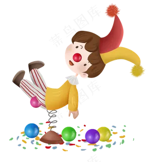 愚人节可爱的小丑