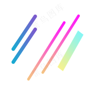 多彩条状漂浮素材