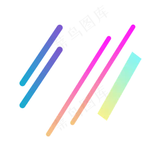 多彩条状漂浮素材