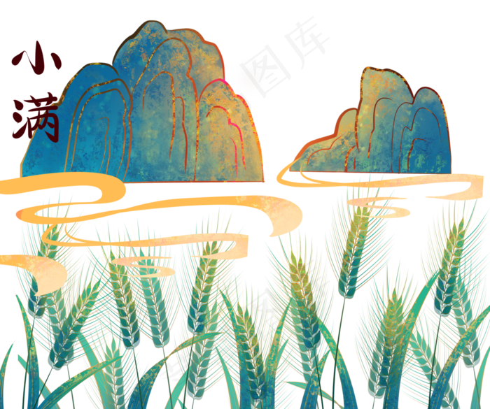 小满麦子(4415X3690(DPI:350))psd模版下载