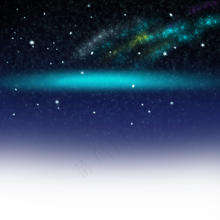 黑色美丽星空,免抠元素(2000*2000px 300 dpi )psd模版下载