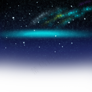 黑色美丽星空,免抠元素