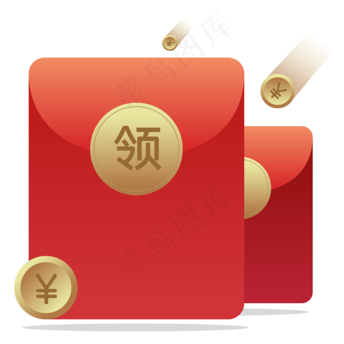 电商红包(2000*2000px 300 dpi )ai矢量模版下载