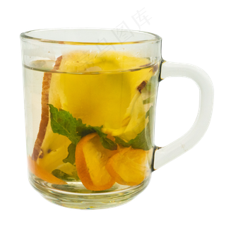 一杯水果茶水