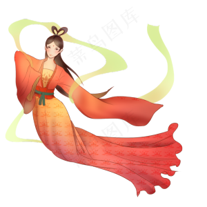嫦娥奔月美女,免抠元素