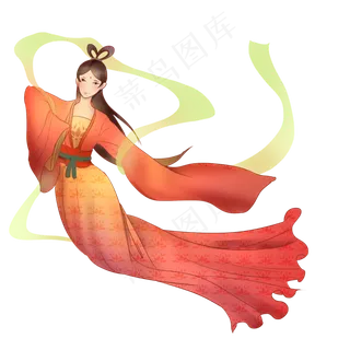 嫦娥奔月美女,免抠元素