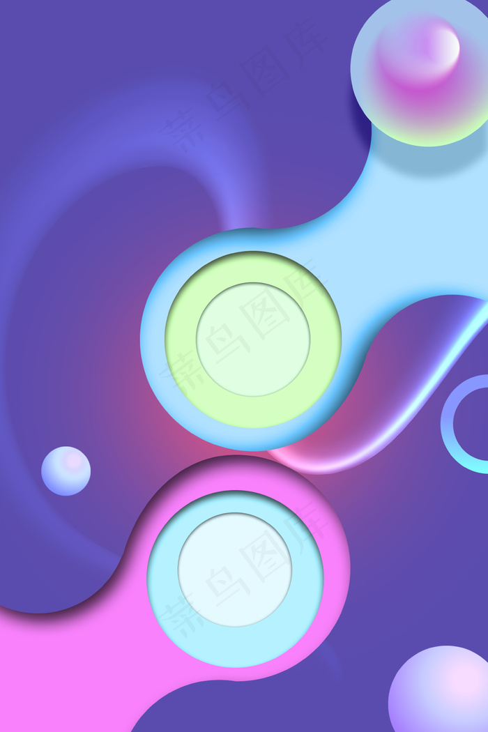 渐变圆形海报背景