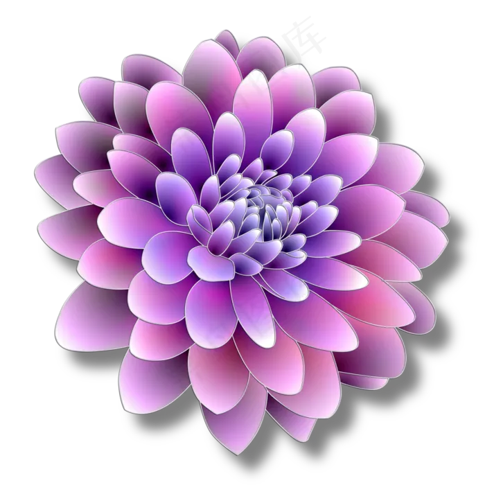 千层万紫的花朵儿(4921X4921(DPI:500))psd模版下载