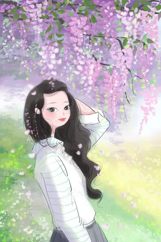 紫藤花开唯美开放