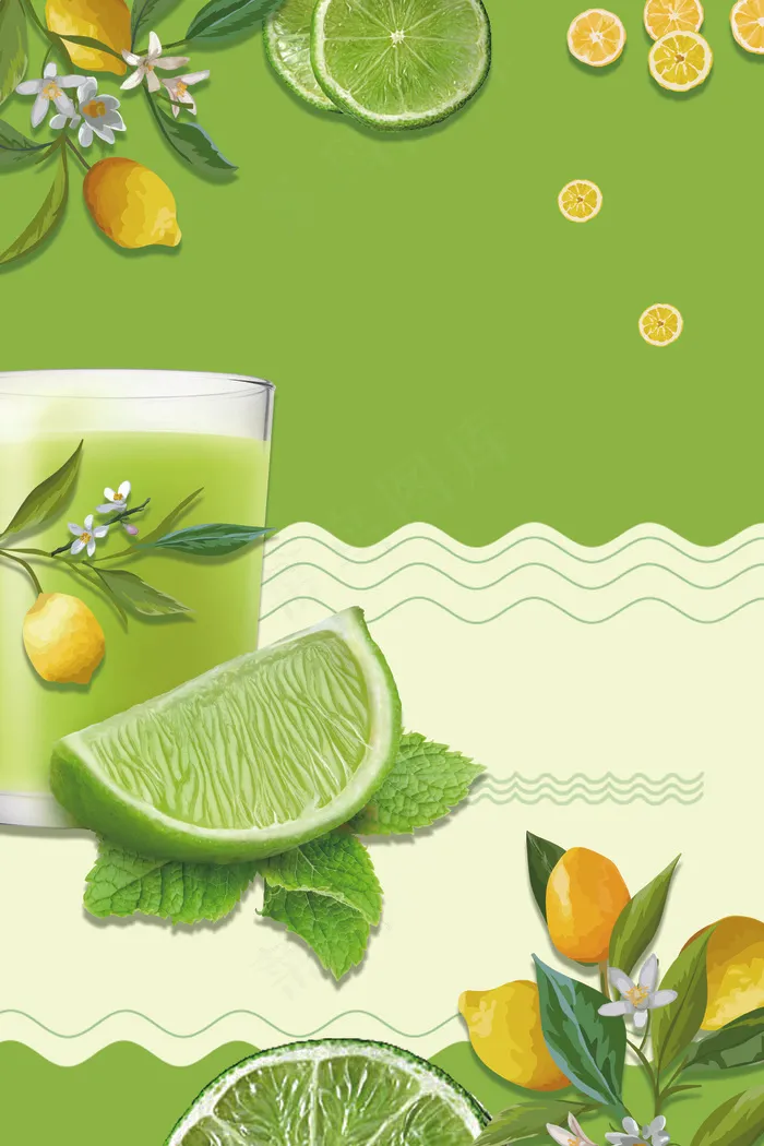 小清新新鲜蜜桔水果(3545*5315px 	      )psd模版下载