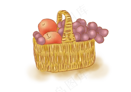 立秋丰收一篮子水果