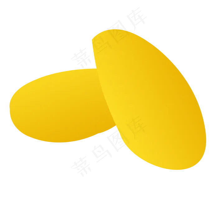 两个卡通黄色芒果(2000X2000(DPI:300))psd模版下载