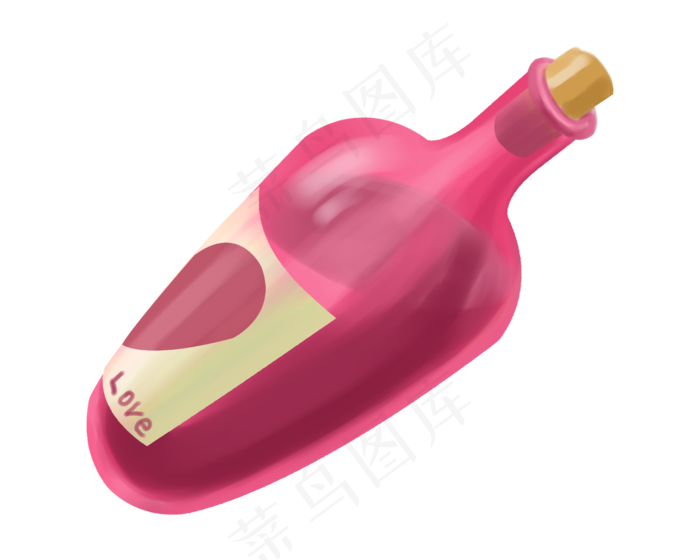情人节红色的红酒,免抠元素