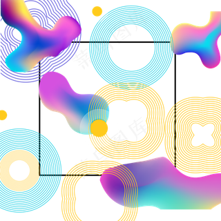 618彩色流体渐变618炫彩流