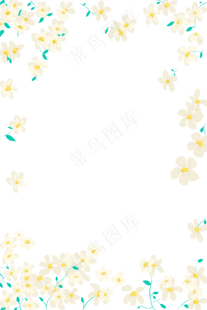 花朵边框(2000X3000(DPI:300))psd模版下载