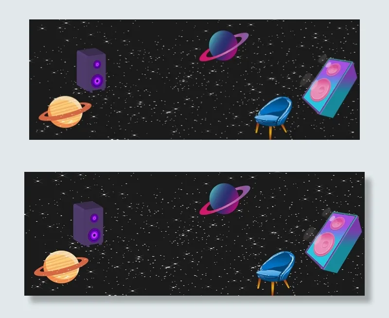 黑色星空卡通宇宙电商bannner(1920*700px 	       )psd模版下载