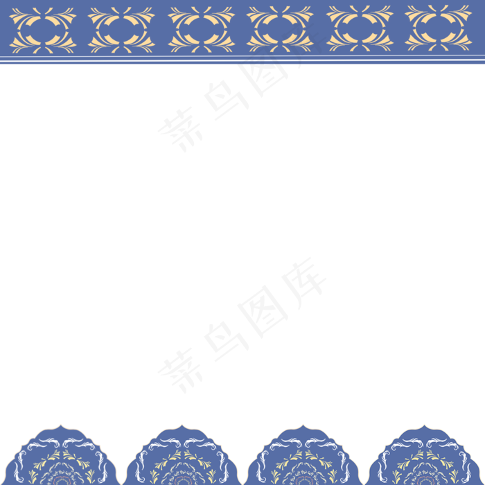 中国风古花纹装饰(2000X2000(DPI:96))psd模版下载