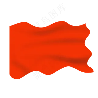 飘动的红绸五星红旗