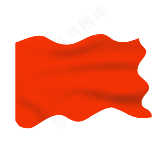 飘动的红绸五星红旗