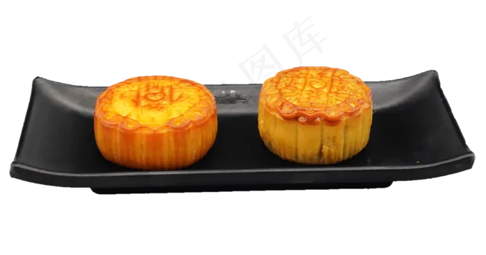 一盘中秋月饼,免抠元素(3800*2000px 300 dpi )