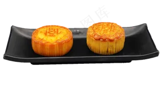一盘中秋月饼,免抠元素