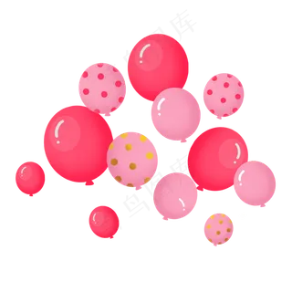粉色渐变色气球飞到空中