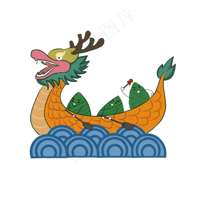 可爱端午粽子装饰(2000X2000(DPI:200))psd模版下载