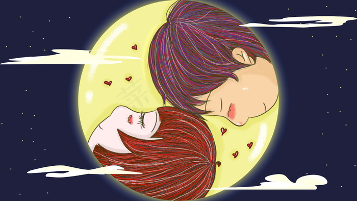 心中的你我似圆月