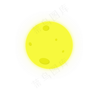 中秋节一轮明亮圆月