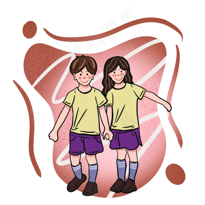 儿童节黄色小朋友(2000X2000(DPI:300))psd模版下载