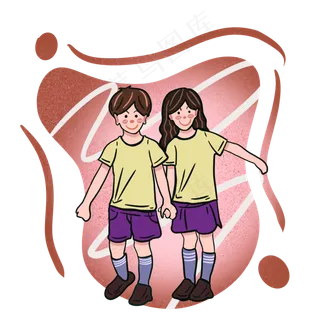 儿童节黄色小朋友