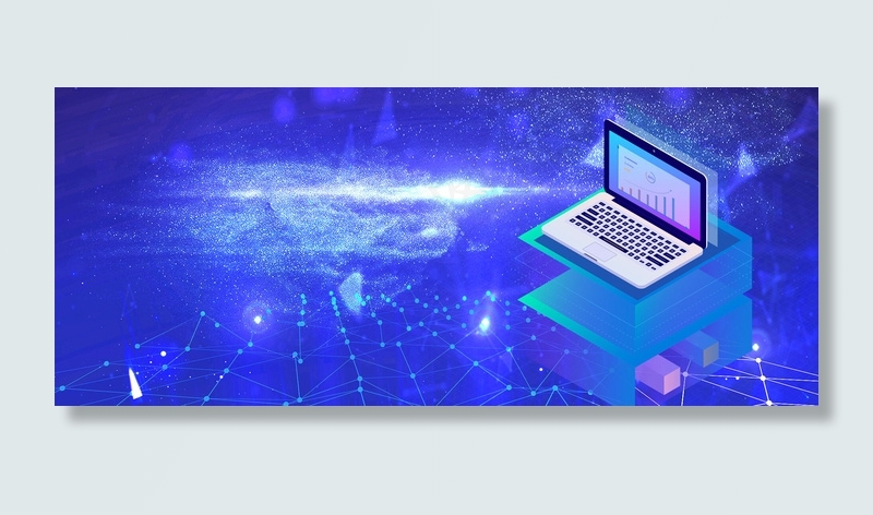 蓝色互联网科技背景banner