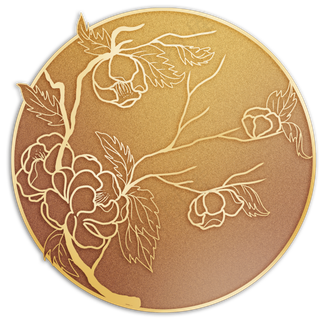 中国风金丝花卉