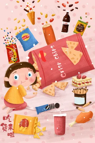 零食美食零售吃货配图