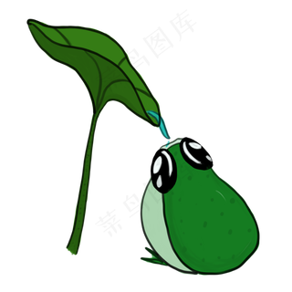 手绘卡通青蛙PNG素材