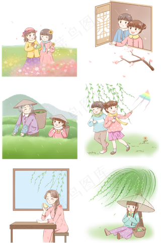 24节气春天节气套图