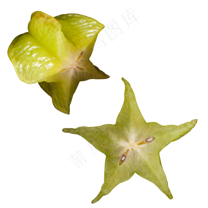 实拍果园果树水果杨桃