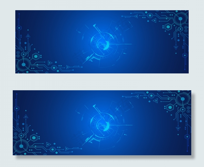 蓝色科技光效主题背景