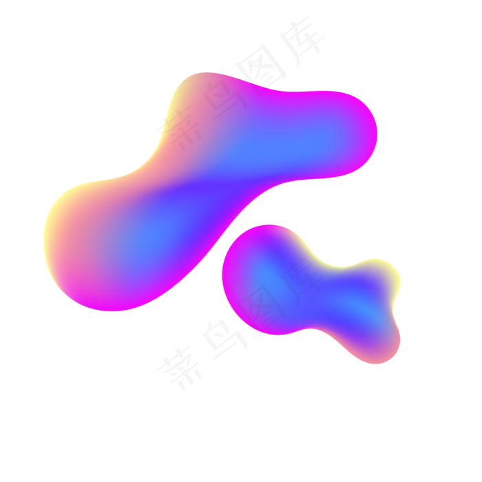 漂浮科技创意流体渐变,免抠元素