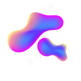 漂浮科技创意流体渐变,免抠元素