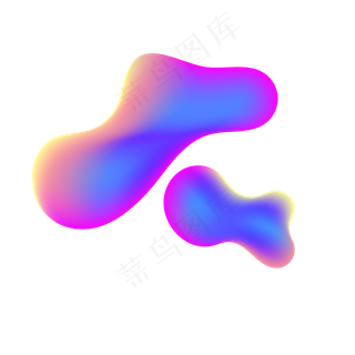 漂浮科技创意流体渐变,免抠元素
