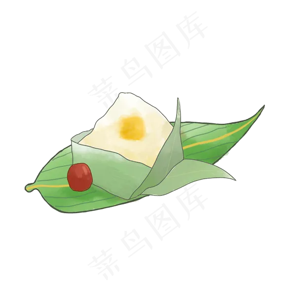 端午节卡通手绘粽子绿色(2000X2000(DPI:72))psd模版下载