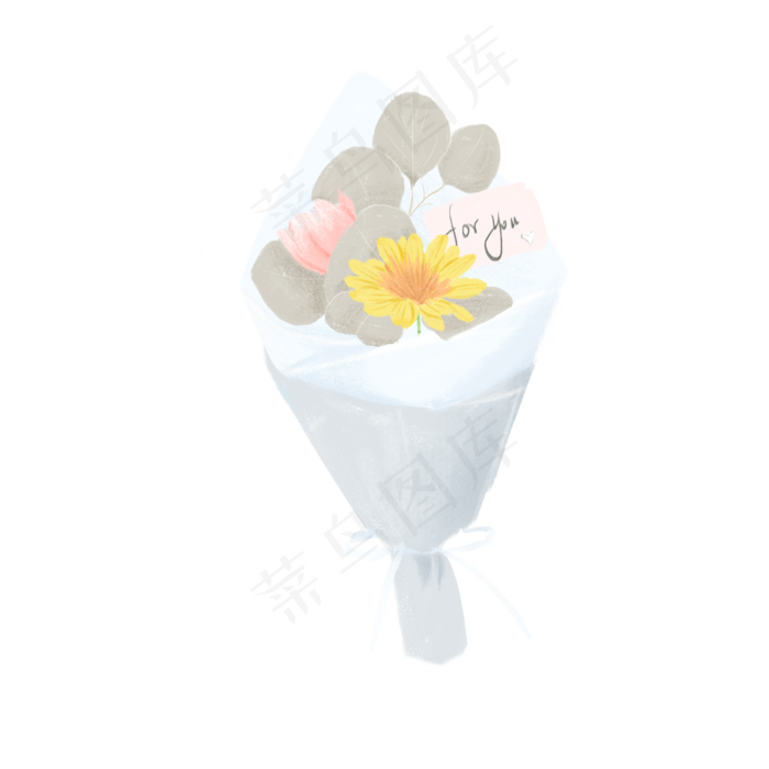 教师节向日葵花束(2050X2050(DPI:299))psd模版下载