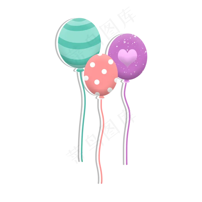 卡通儿童节气球(2000X2000(DPI:300))psd模版下载